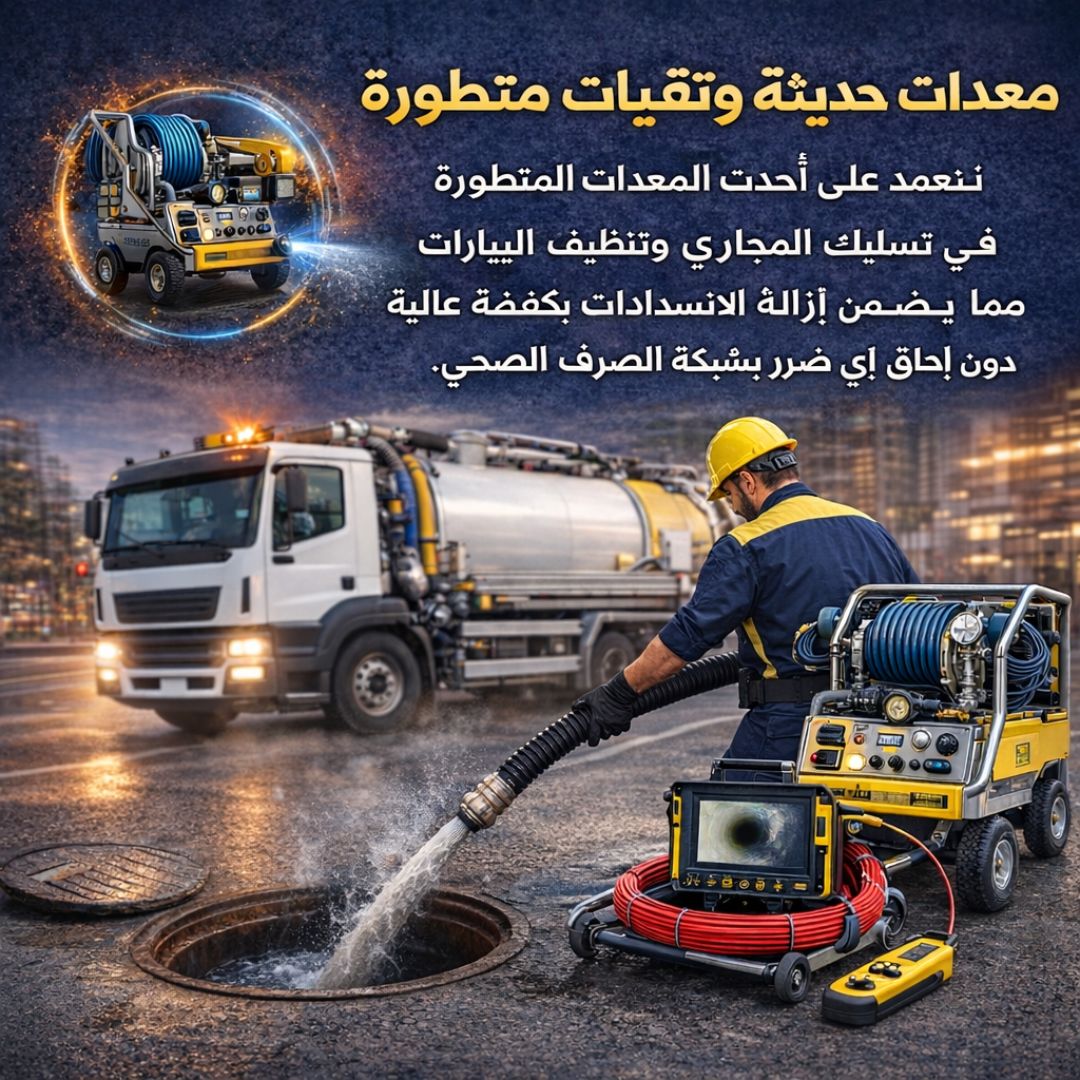 معدات حديثة وتقنيات متطورة